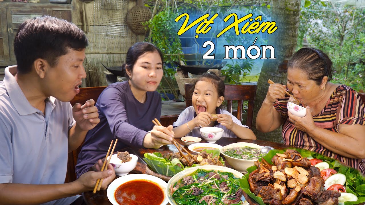 Mẹ Làm Vịt Xiêm 2 Món Vét Sạch Nồi Cơm